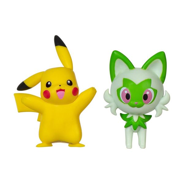 Figura Pokemon Pikachu y Sprigatito Jazwares