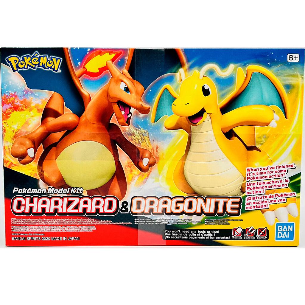 Model Kit Pokemon Charizard &amp; Dragonite Bandai Hobby