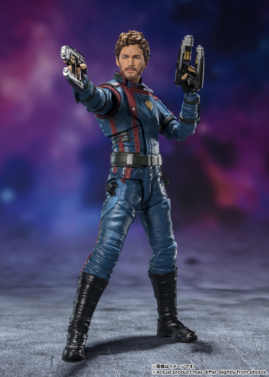 FIGURA ACCION S.H.FIGUARTS STAR LORD &amp; ROCKET RACCOON GOTG VOLUMEN 3. TAMASHII NATIONS