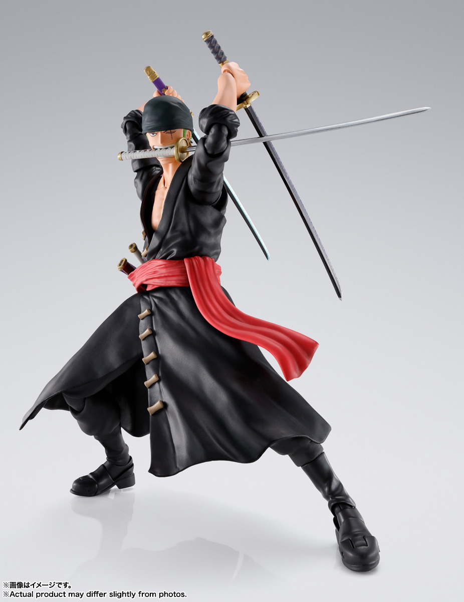 FIGURA ACCION S.H.FIGUARTS RORONOA ZORO THE RAID ON ONIGASHIMA  TAMASHII NATIONS