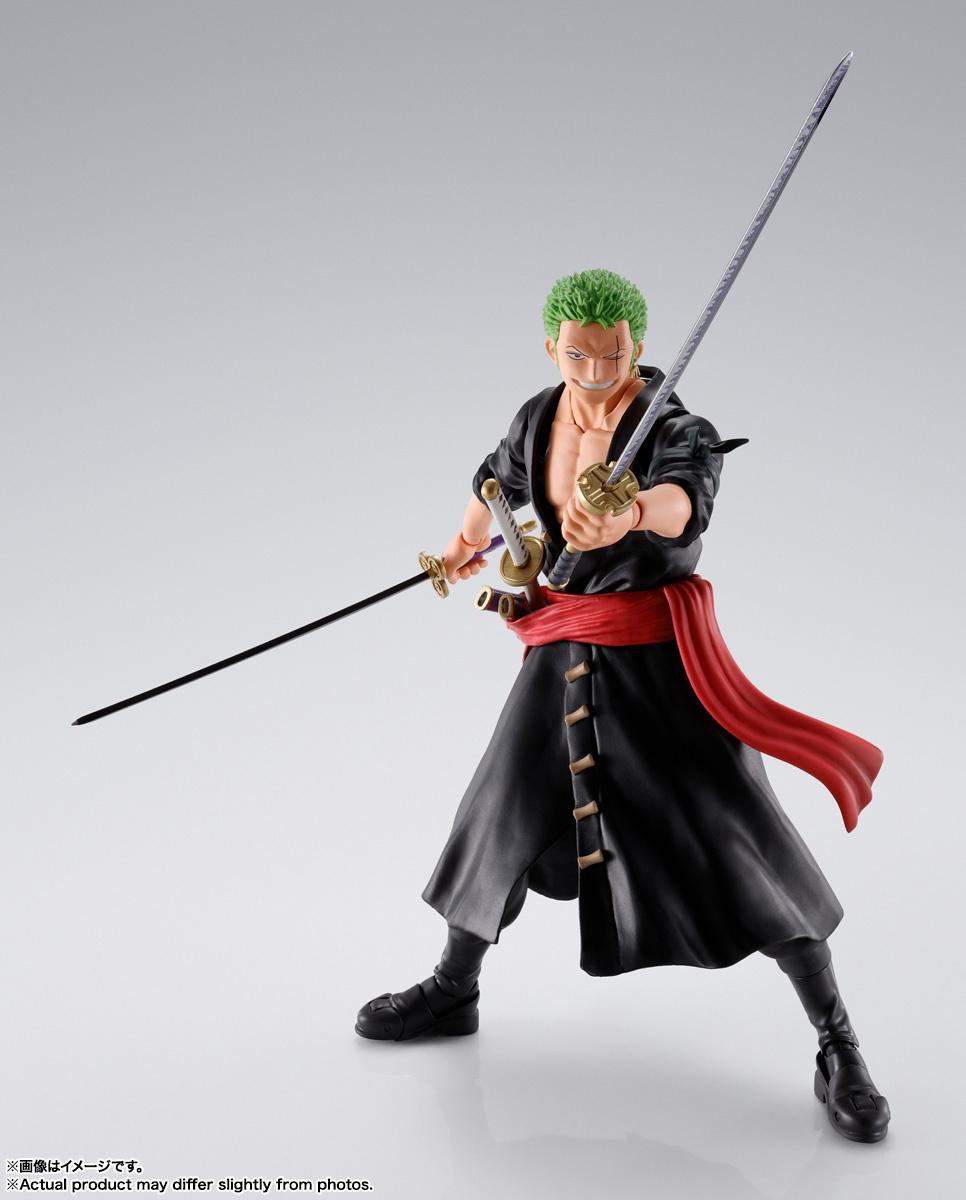 FIGURA ACCION S.H.FIGUARTS RORONOA ZORO THE RAID ON ONIGASHIMA  TAMASHII NATIONS