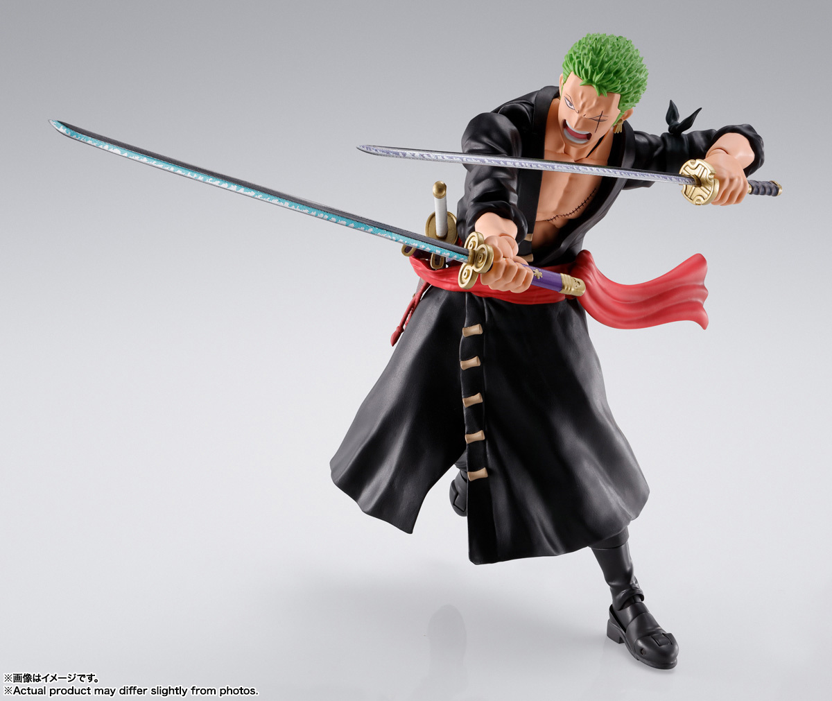 FIGURA ACCION S.H.FIGUARTS RORONOA ZORO THE RAID ON ONIGASHIMA  TAMASHII NATIONS