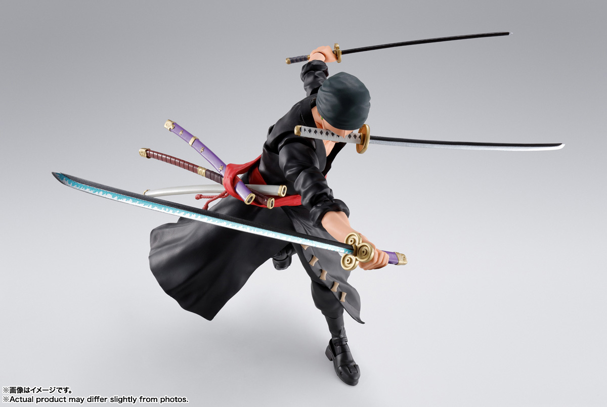 FIGURA ACCION S.H.FIGUARTS RORONOA ZORO THE RAID ON ONIGASHIMA  TAMASHII NATIONS