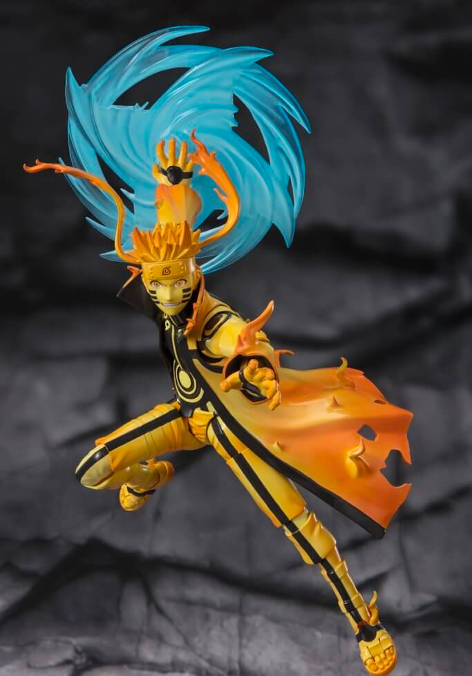 FIGURA S.H.FIGUARTS NARUTO UZUMAKI KURAMA LINK MODE COURAGEOUS STRENGTH THAT BINDS TAMASHII NATIONS