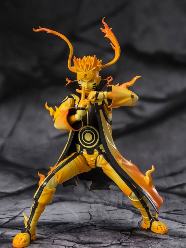 FIGURA S.H.FIGUARTS NARUTO UZUMAKI KURAMA LINK MODE COURAGEOUS STRENGTH THAT BINDS TAMASHII NATIONS