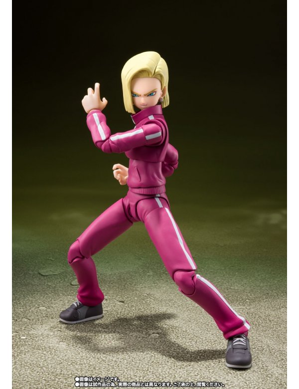 FIGURA ACCION S.H.FIGUARTS ANDROID 18 UNIVERSE SURVIVAL SAGA  TAMASHII NATIONS