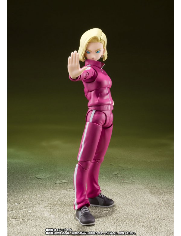 FIGURA ACCION S.H.FIGUARTS ANDROID 18 UNIVERSE SURVIVAL SAGA  TAMASHII NATIONS