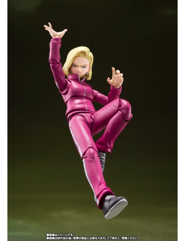 FIGURA ACCION S.H.FIGUARTS ANDROID 18 UNIVERSE SURVIVAL SAGA  TAMASHII NATIONS