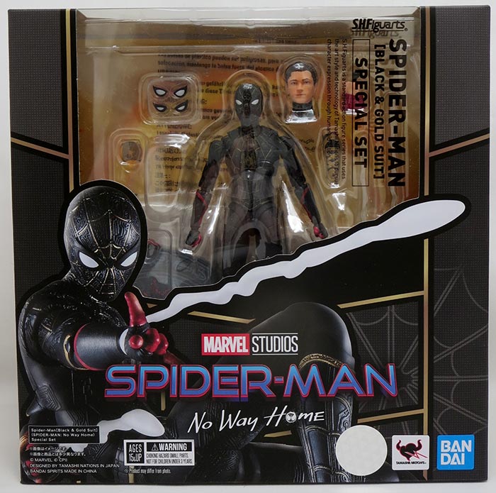 Spider Man Black And Gold Suit S.H Figuarts Tamashii Nations