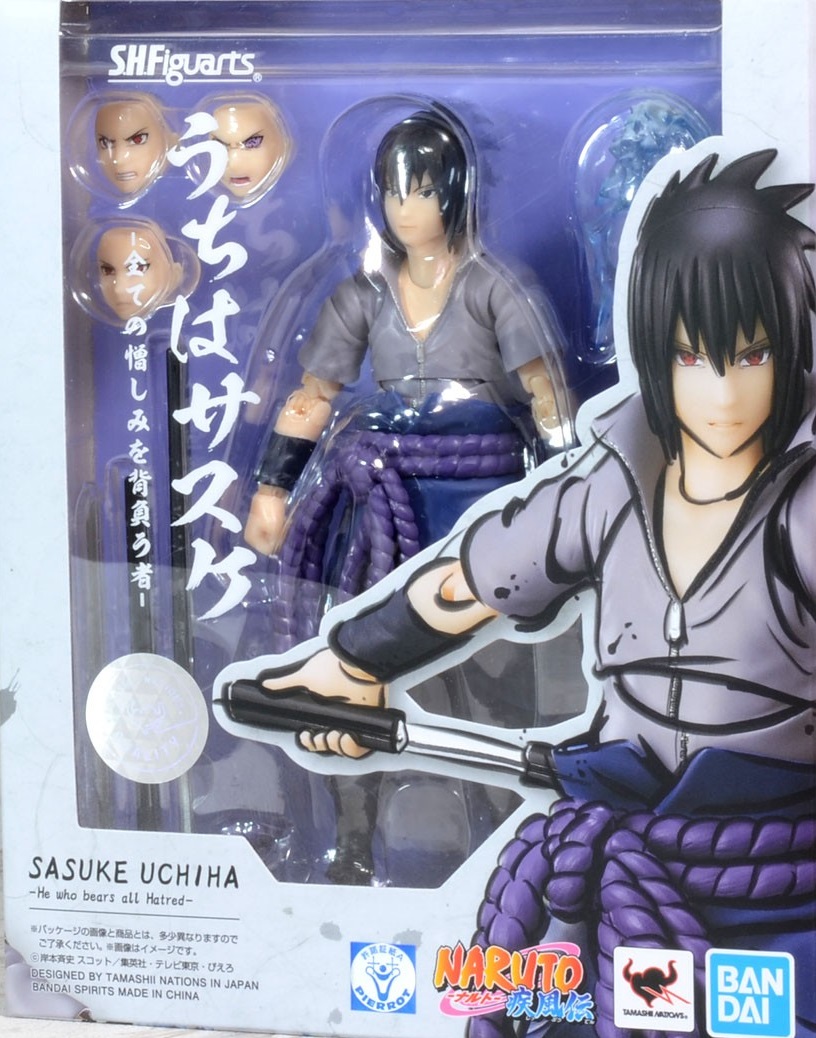 FIGURA ACCION S.H.FIGUARTS SASUKE UCHIHA HE WHO BEARS ALL HATRED  TAMASHII NATIONS