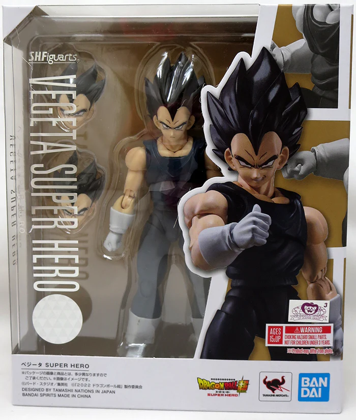FIGURA ACCION S.H.FIGUARTS VEGETA SUPER HERO TAMASHII NATIONS