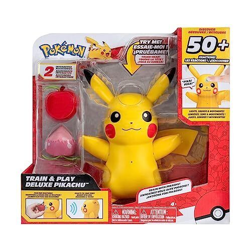 Figura Pokemon Pikachu Train and Play Deluxe Interactive Jazwarez