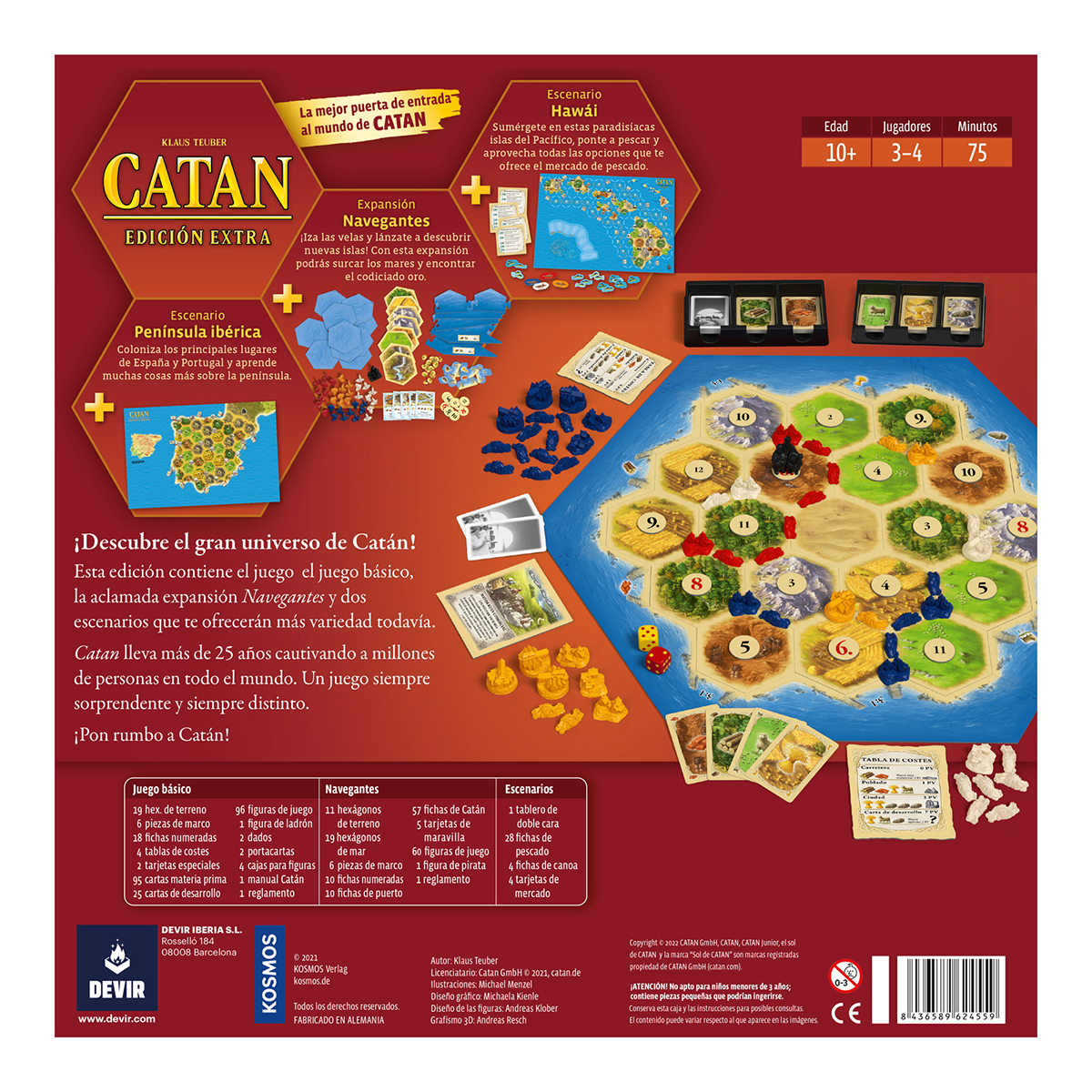 Juego de mesa Catan Edicion Extra