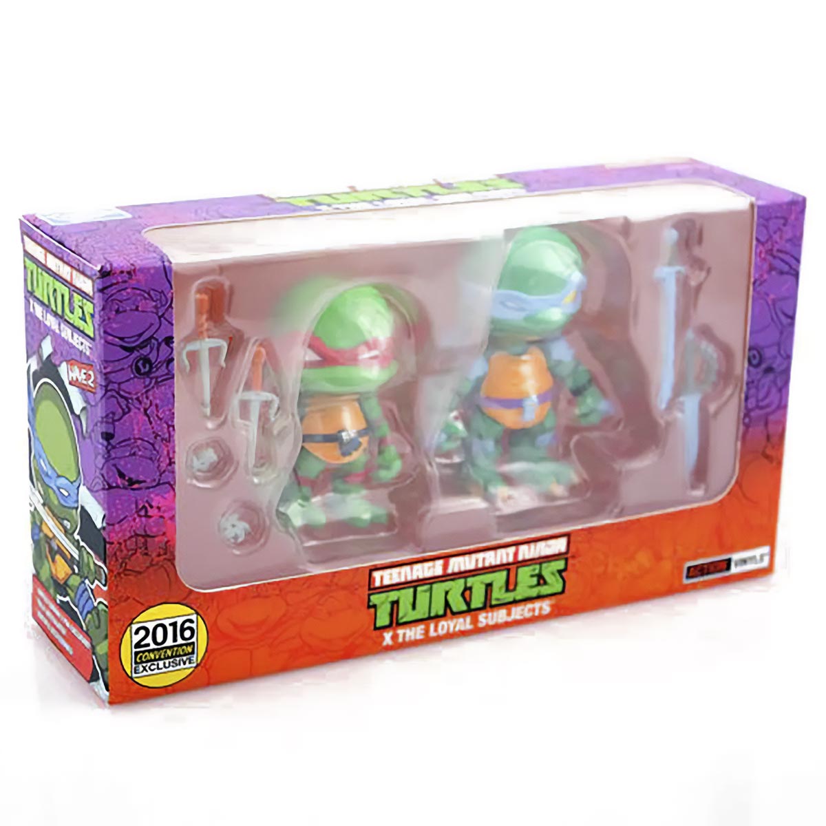 FIGURA ACCION EXCLUSIVE SLASH AND RAPHAEL 2 PACK SDCC 2016 THE LOYAL SUBJECTS