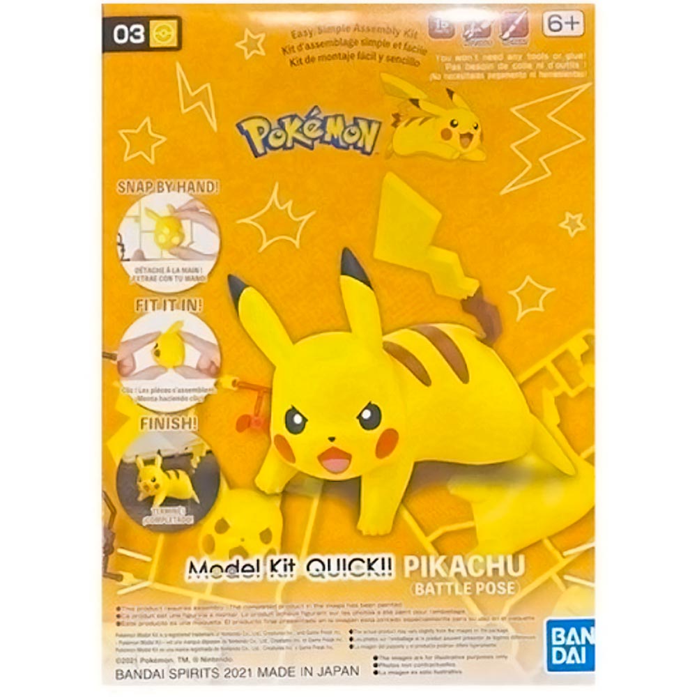 Model Kit Pokemon Pikachu Battle Pose Bandai Hobby