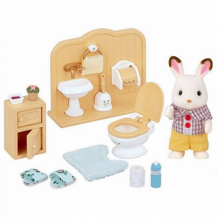  SET BAÑO COCO CONEJO SYLVANIAN FAMILIES