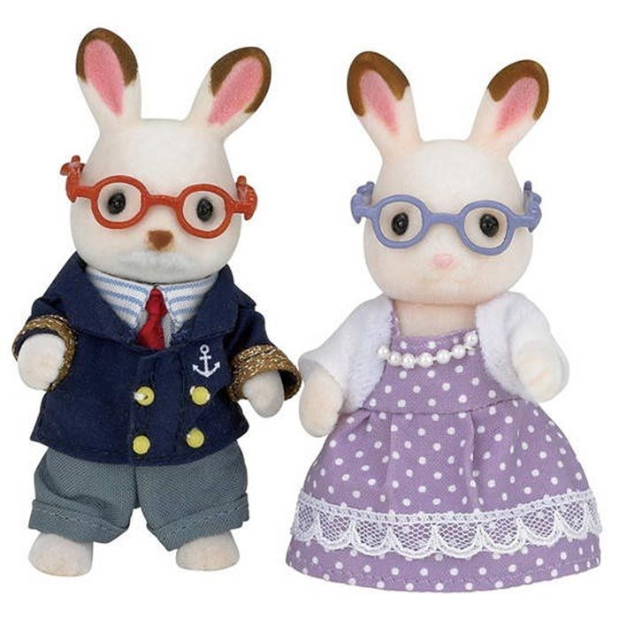 ABUELOS CONEJO CHOCOLATE SYLVANIAN FAMILIES