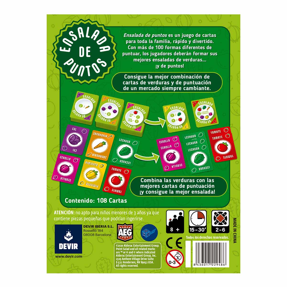 JUEGO DE MESA ENSALADA DE PUNTOS DEVIR