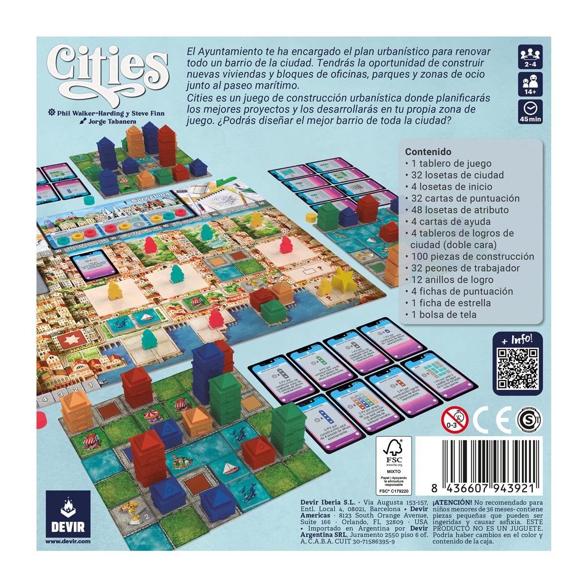 JUEGO DE MESA CITIES DEVIR