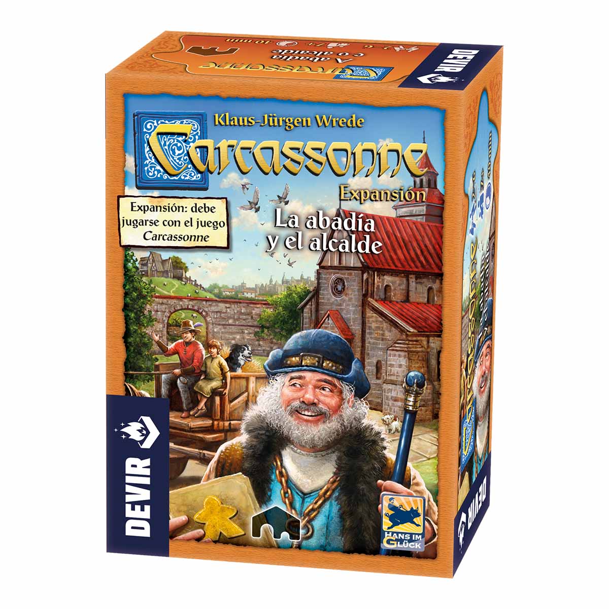 JUEGO DE MESA CARCASSONNE: EXPANSION LA ABADIA Y EL ALCALDE (2DA EDICION) DEVIR