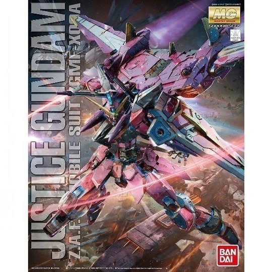 MODEL KIT MG 1/100 JUSTICE GUNDAM BANDAI HOBBY
