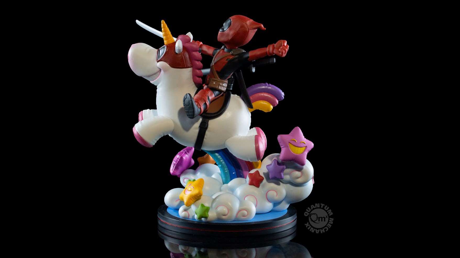ESTATUA DEADPOOL X UNICORN Q FIG MAX ELITE DIORAMA QUANTUM MECHANIX