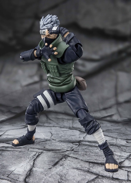FIGURA ACCION KAKASHI HATAKE THE FAMED SHARINGAN HERO  BANDAI