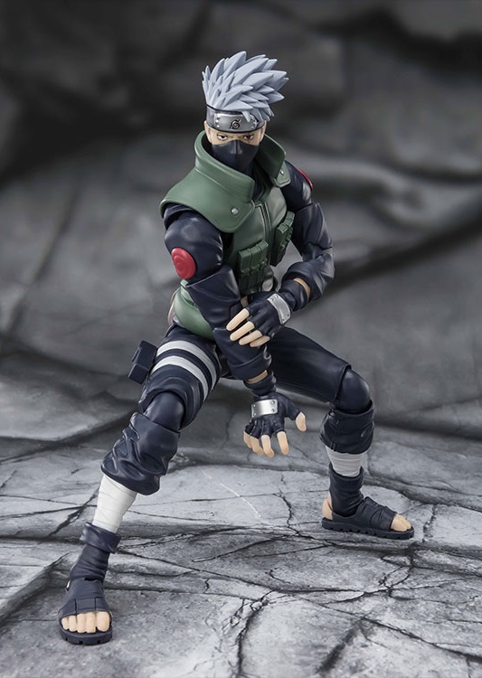 FIGURA ACCION KAKASHI HATAKE THE FAMED SHARINGAN HERO  BANDAI