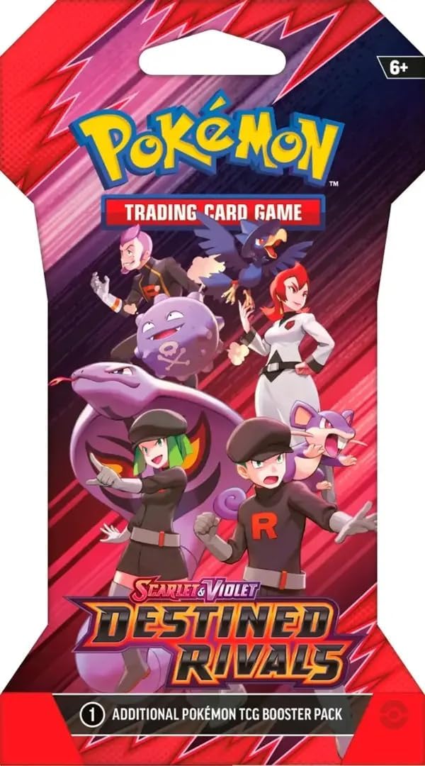 POKEMON TCG SCARLET &amp; VIOLET - DESTINED RIVALS SLEEVED BOOSTER ENGLISH POKEMON COMPANY