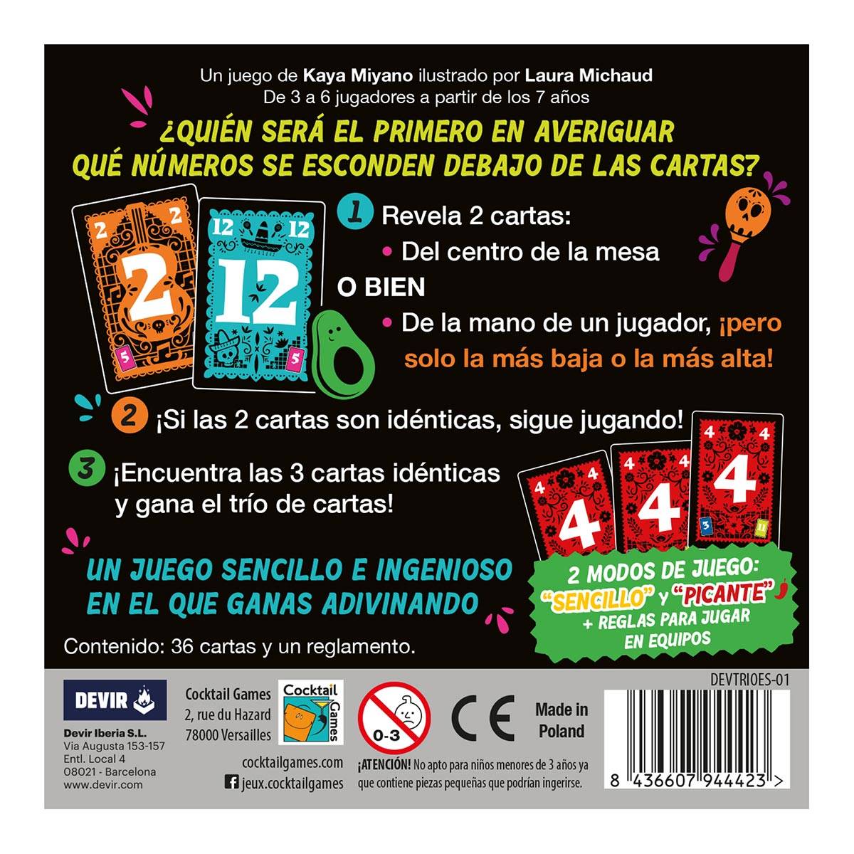 JUEGO DE MESA TRIO DEVIR