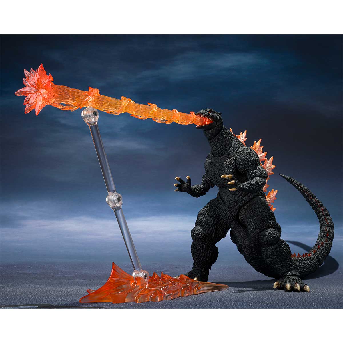 S.H.MONSTERARTS GODZILLA [2004] HEAT RAY VER. VS NEW GOTENGO TAMASHII NATIONS