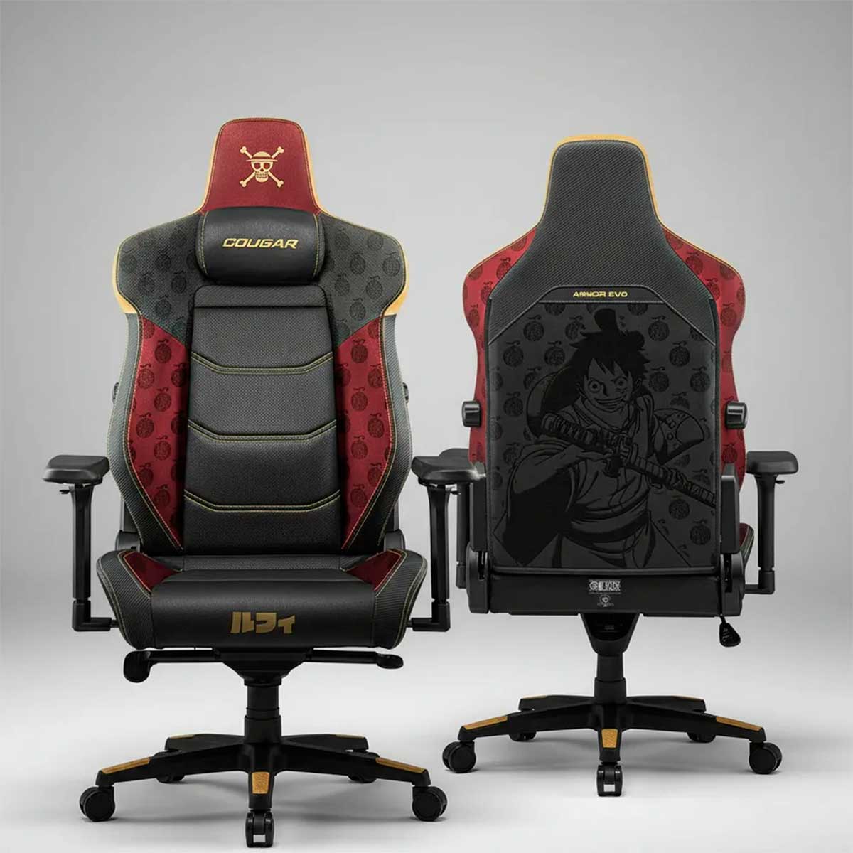 SILLA ARMOR EVO EDICION LUFFY - BLACK COUGAR