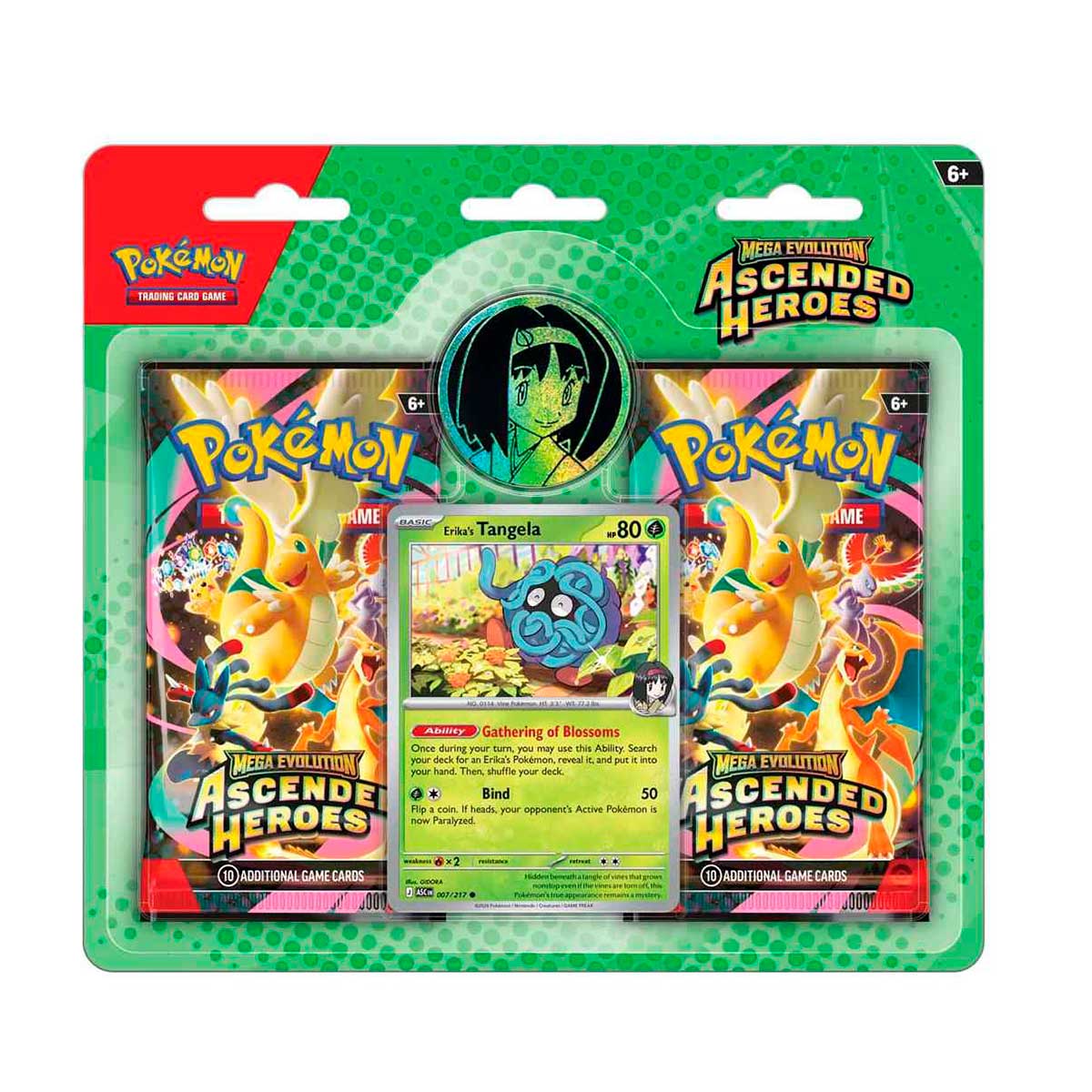 ASCENDED HEROES COLLECTION - ERIKA/LARRY INGLÉS POKEMON COMPANY