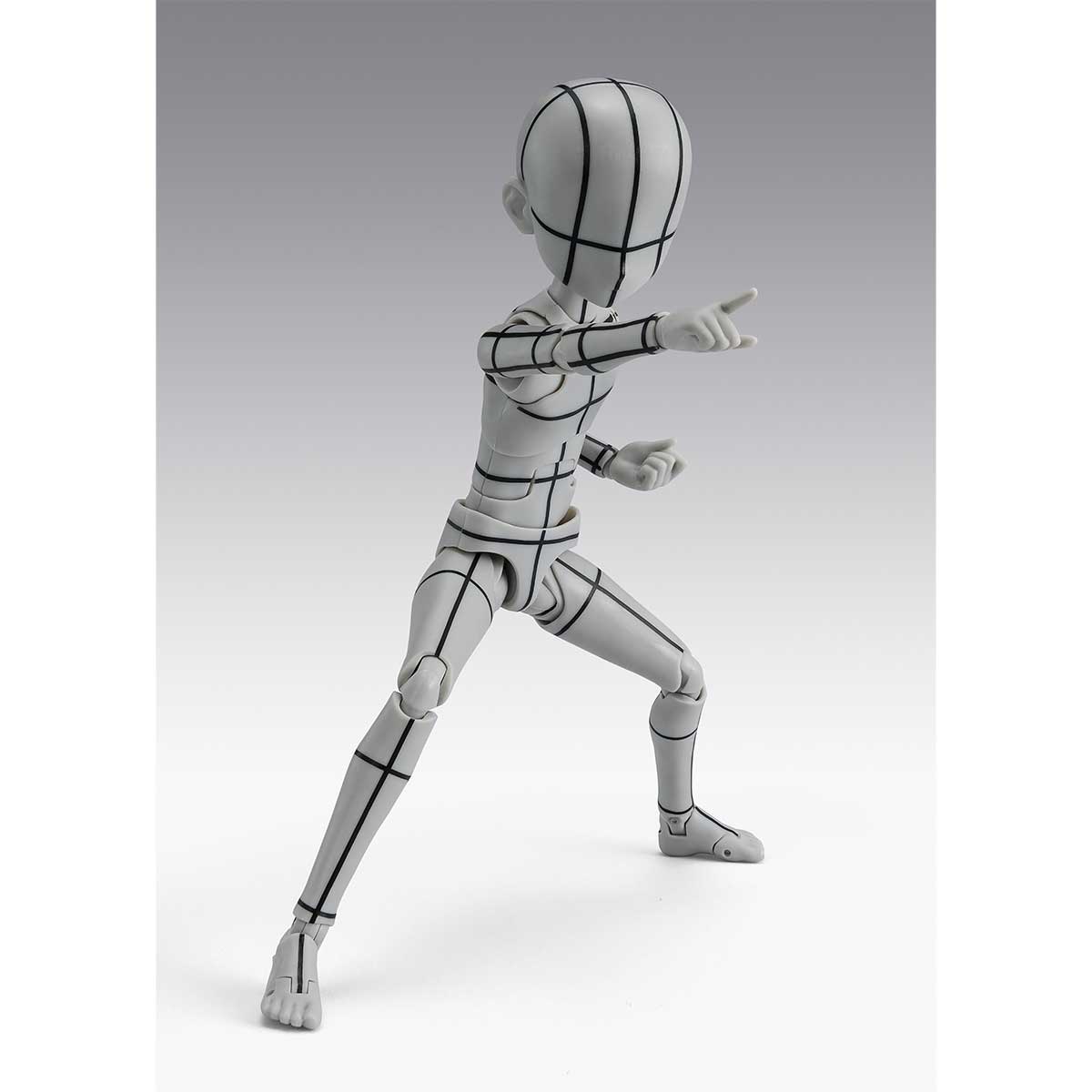 S.H.Figuarts BODY-KUN -KEN SUGIMORI- Edition -WIREFRAME-(Gray Color Ver.)  TAMASHII NATIONS