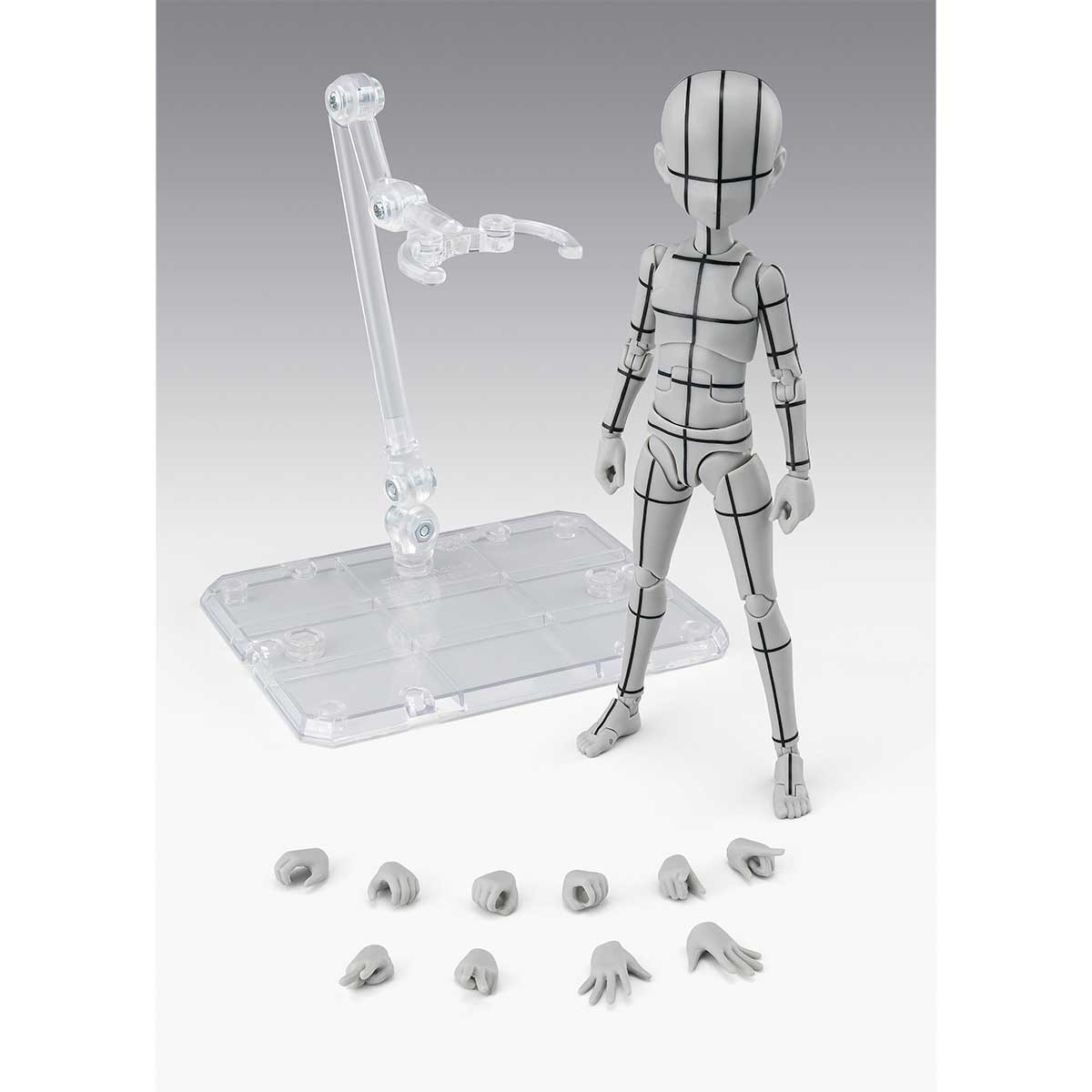 S.H.Figuarts BODY-KUN -KEN SUGIMORI- Edition -WIREFRAME-(Gray Color Ver.)  TAMASHII NATIONS