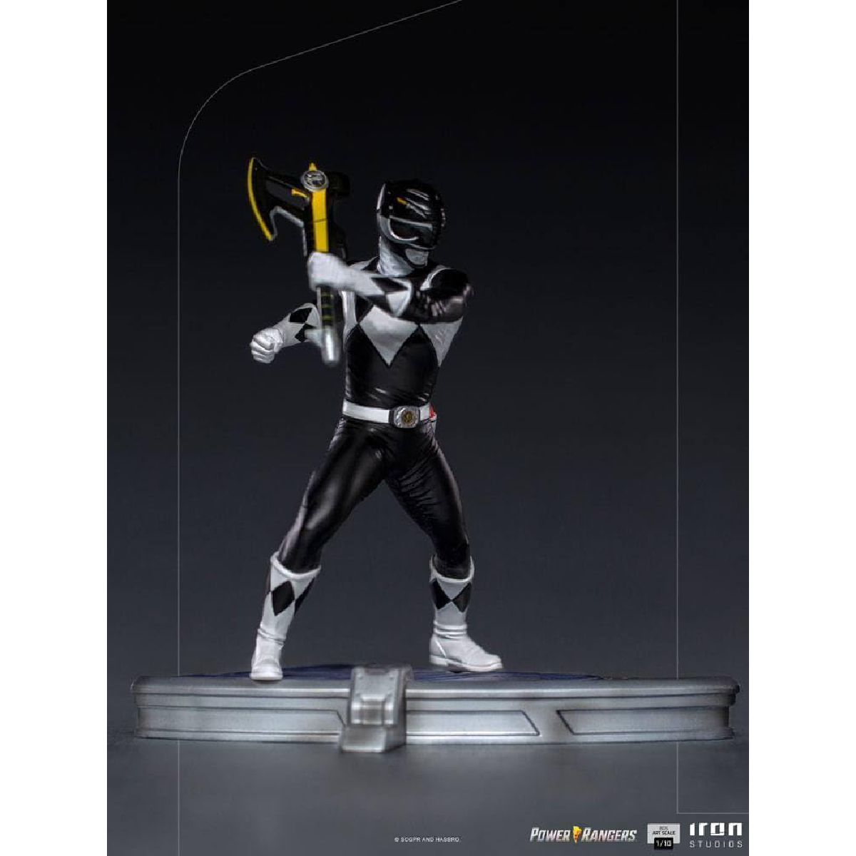 ESTATUA BLACK RANGER BDS ART SCALE 1 10 POWER RANGERS IRON STUDIOS IRON STUDIOS