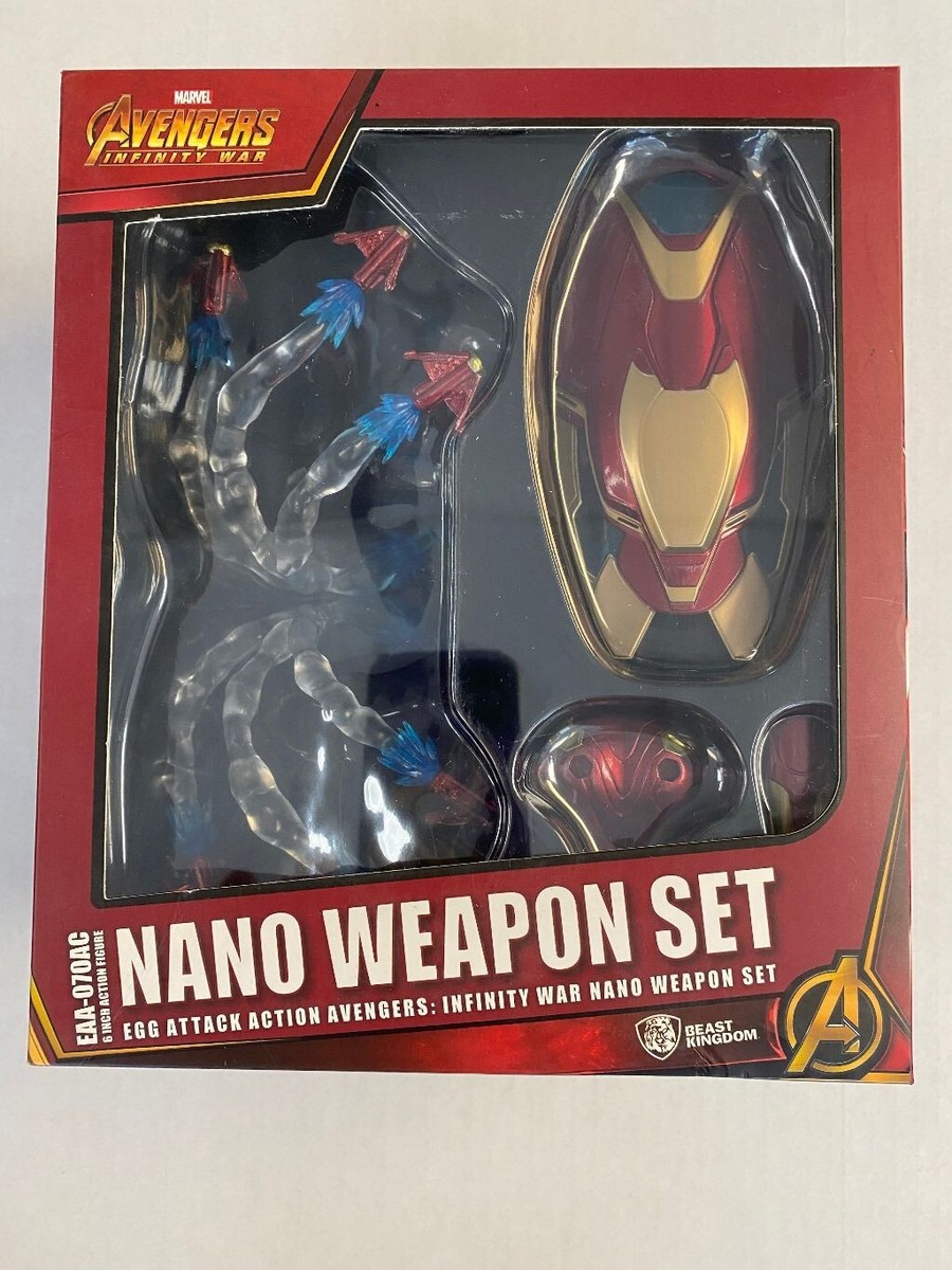 FIGURA ACCION EAA 070AC AVENGERS INFINITY WAR IRON MAN NANO WEAPON SET BEAST KINGDOM