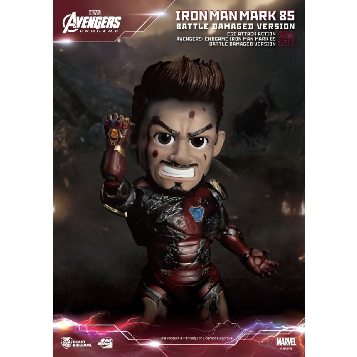 FIGURA ACCION EAA 138 AVENGERS ENDGAME IRON MAN MARK 85 BATTLE DAMAGED VERSION  BEAST KINGDOM