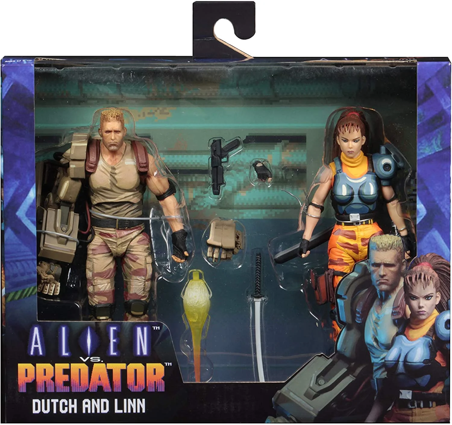 FIGURA ACCION ALIEN VS PREDATOR 7' SCALE FIG DUTCH &amp; LIN ARCADE NECA