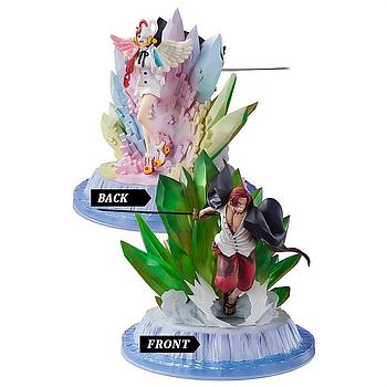 [4573102640499] ESTATUA FIGUARTS ZERO EXTRA BATTLE SHANKS AND UTA ONE PIECE FILM RED VER.  TAMASHII NATIONS