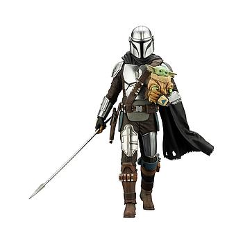 [4934054039555] ESTATUA ARTFX+ MANDALORIAN™& GROGU™ WITH BESKAR STAFF KOTOBUKIYA