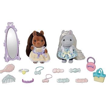 [5054131056509] SET AMIGAS PONY SYLVANIAN FAMILIES