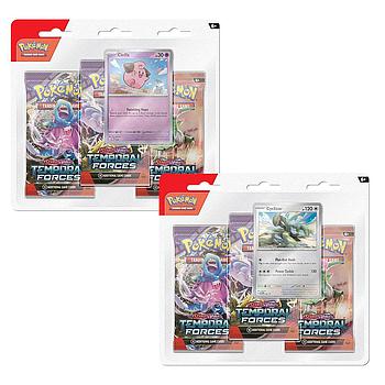 [820650856464] Pokemon TCG Temporal Forces 3-Pack Blister ING