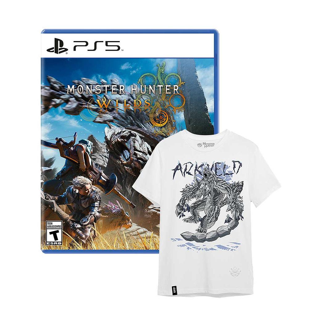 MONSTER HUNTER WILDS STANDARD EDITION - LATAM PS5 + POLERA DE REGALO WEB