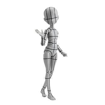 [4573102698360] S.H.Figuarts BODY-CHAN -KEN SUGIMORI- Edition -WIREFRAME-(Gray Color Ver.) TAMASHII NATIONS