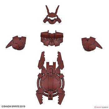 [4573102577979] KIT ACCESORIOS 30MM 1/144 OPTION ARMOR FOR CLOSE FIGHTING PORTANOVA EXCLUSIVE/DARDK RED BANDAI HOBBY