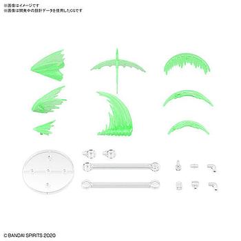 [4573102607386] KIT ACCESORIOS CUSTOMIZE EFFECT SLASH IMAGE VER. GREEN BANDAI HOBBY