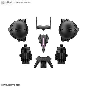 [4573102609304] KIT ACCESORIOS 30MM 1/144 OPTION ARMOR FOR HIGH MOBILITY CIELNOVA EXCLUSIVE / BLACK BANDAI HOBBY