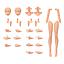 KIT ACCESORIOS 30MS OPTION BODY PARTS ARM PARTS & LEG PARTS COLOR C  BANDAI HOBBY