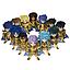 ACCION BOX SAINT SEIYA ARTLIZED  THE SUPREME GOLD SAINTS ASSEMBLE! SET 12 FIGURAS TAMASHII